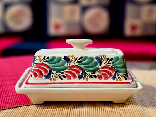 Butter Dish Christmas Colors