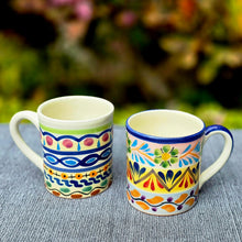 Coffee Mugs Set of 2 Happy Borders