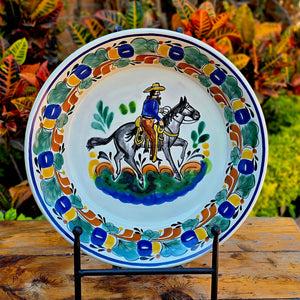 CowBoy Rodeo Deep Round Platters MultiColors