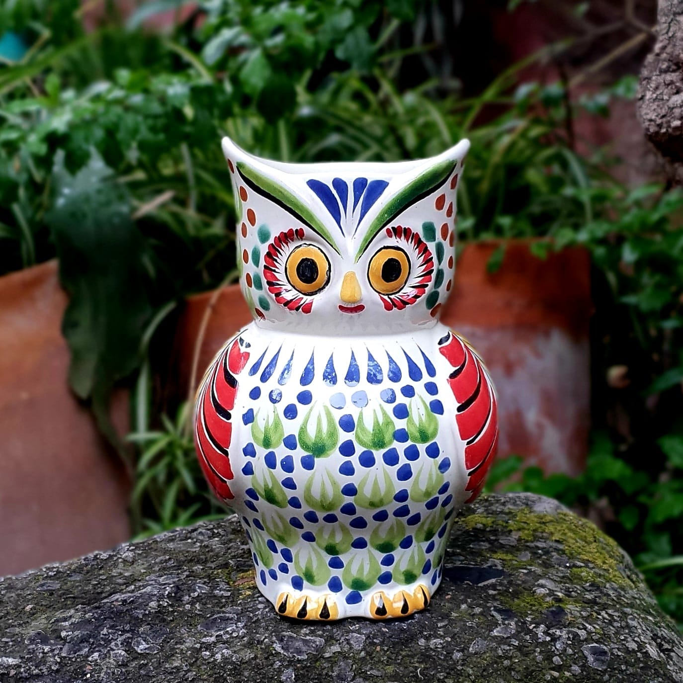 Owl Flower Vase 7.5