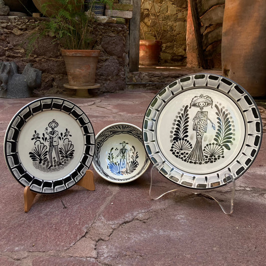 Catrina & Catrin Dish Set of 3 pieces Black and White
