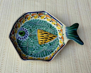 Fish Plate w/tail 7.5*5.5" Set of 3 Pieces MultiColors