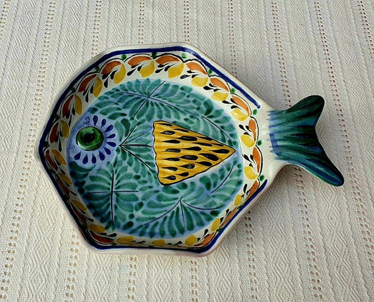 Fish Plate w/tail 7.5*5.5" MultiColors - C