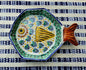 Fish Plate w/tail 7.5*5.5" MultiColors - I