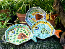 Fish Plate w/tail 7.5*5.5" Set of 3 Pieces MultiColors - B