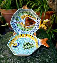 Fish Plate w/tail 7.5*5.5" Set of 2 Pieces MultiColors