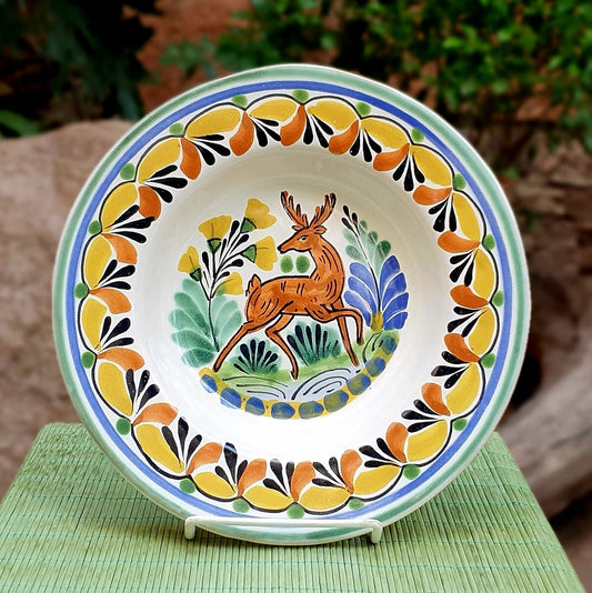 Deer Cereal-Pasta-Soup Bowl Flat MultiColors