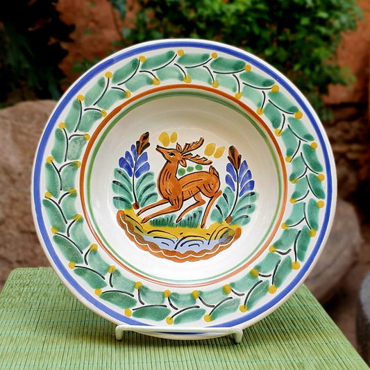 Deer Cereal-Pasta-Soup Bowl Flat MultiColors