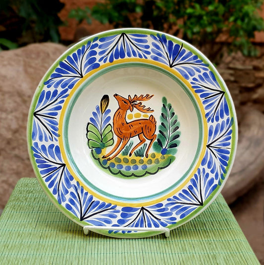 Deer Cereal-Pasta-Soup Bowl Flat MultiColors