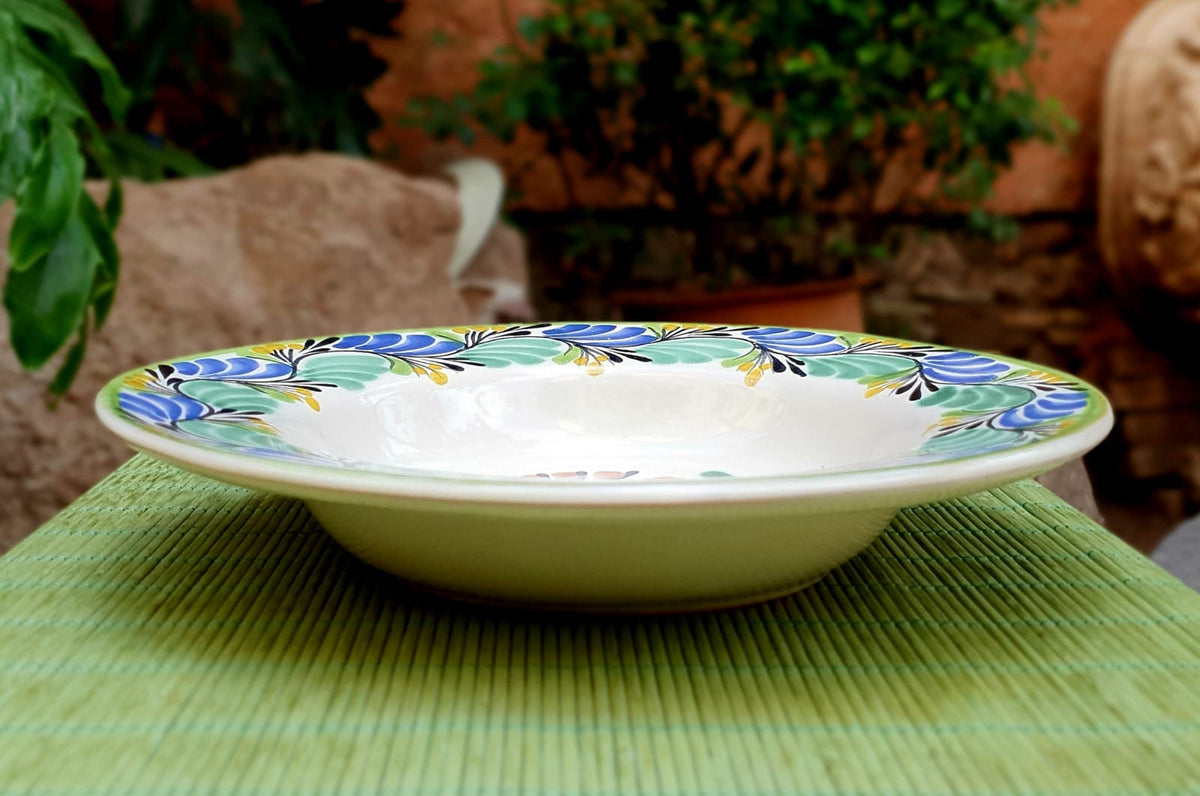 Cuenco para sopa, cereales, pasta y gallo, plano, multicolor 