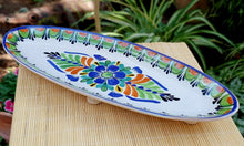 Flower Oval Snack Plates MultiColors