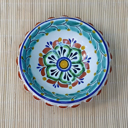 Flower Shape Mini Snack Bowl 5 in D MultiColors