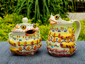 Frog Set Creamer and Sugar Set (2 pieces) - Happy Borders