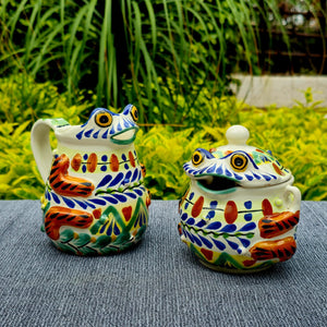 Frog Set Creamer and Sugar Set (2 pieces) - Happy Borders