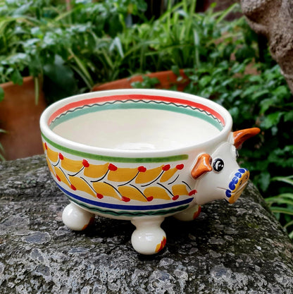 Pig Molcajete Bowl MultiColors