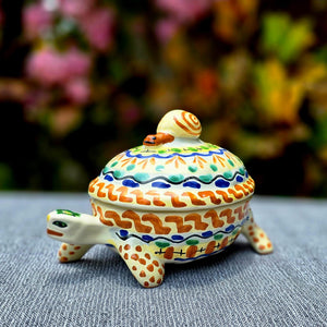 Turtle Figure Set of 3 pieces happy borders MultiColors