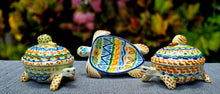 Turtle Figure Set of 3 pieces happy borders MultiColors