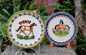 Horse Plates Sets of 2 Pieces MultiColors
