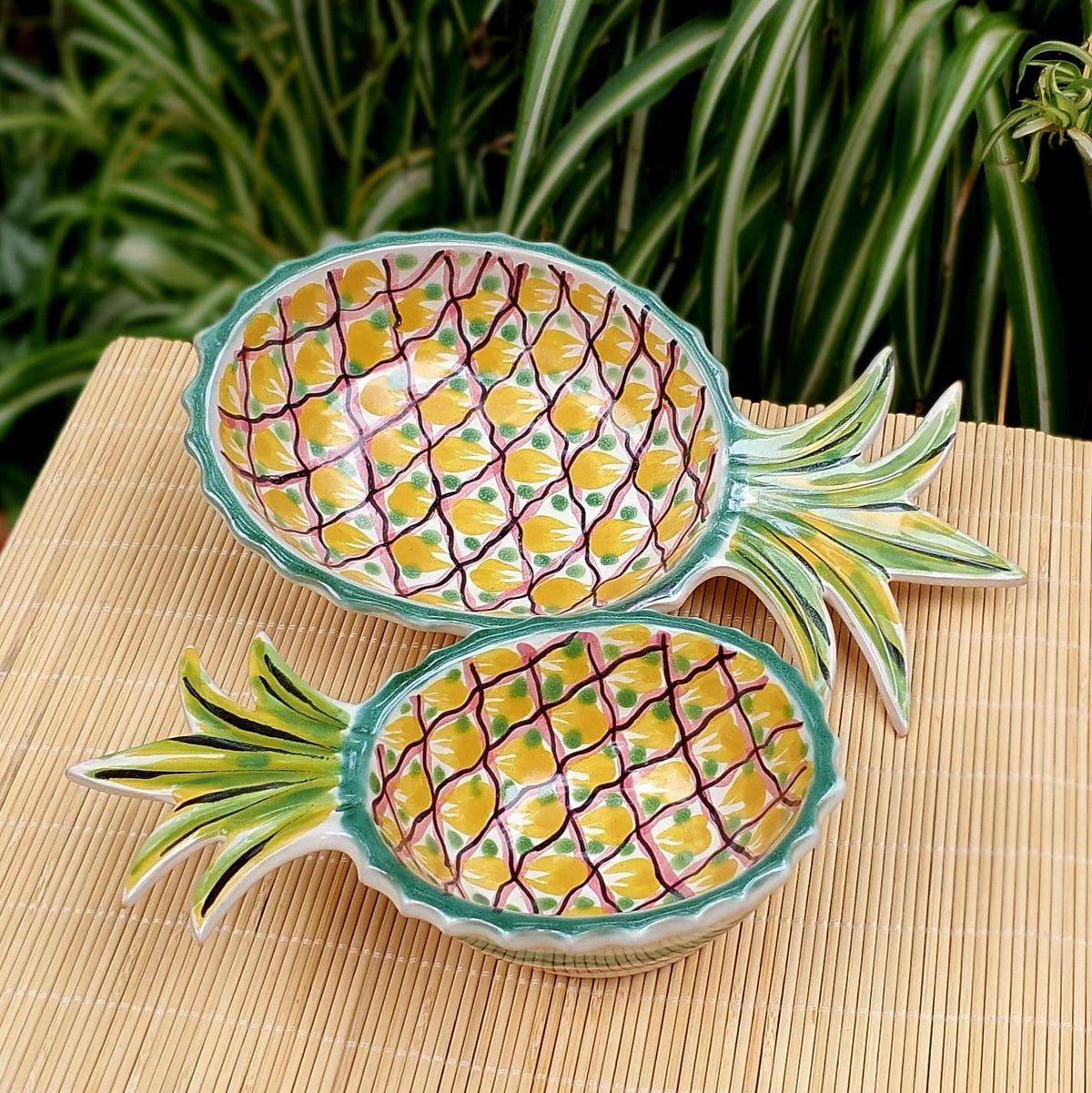 Pineapple Snack Bowls Set of 2 MultiColors