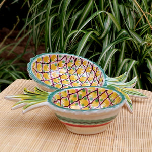 Pineapple Snack Bowls Set of 2 MultiColors