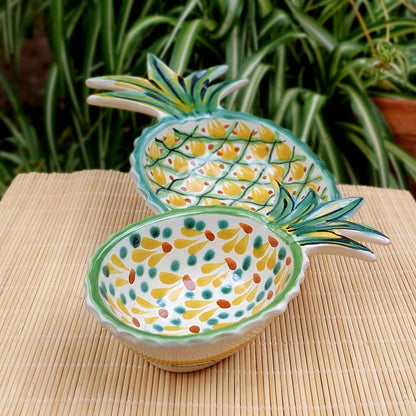 Pineapple Snack Bowls Set of 2 MultiColors