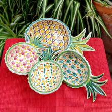 Pineapple Snack Bowls Set of 4 MultiColors