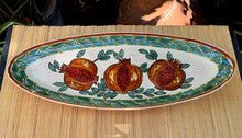 Pomegranate Oval Snack Plates MultiColors