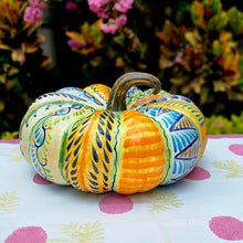 Decorative Ceramics Pumpkin Medium 9.5 or Large 15 in D - Happy Borders