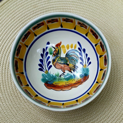 Tazón de sopa/cereal de gallo, 16,9 oz, multicolores 