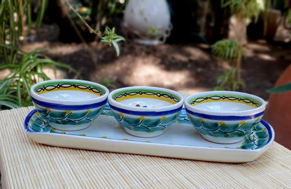 Flower Saucer Set (4 pieces) MultiColors