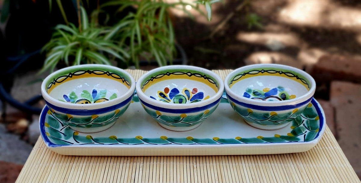 Flower Saucer Set (4 pieces) MultiColors