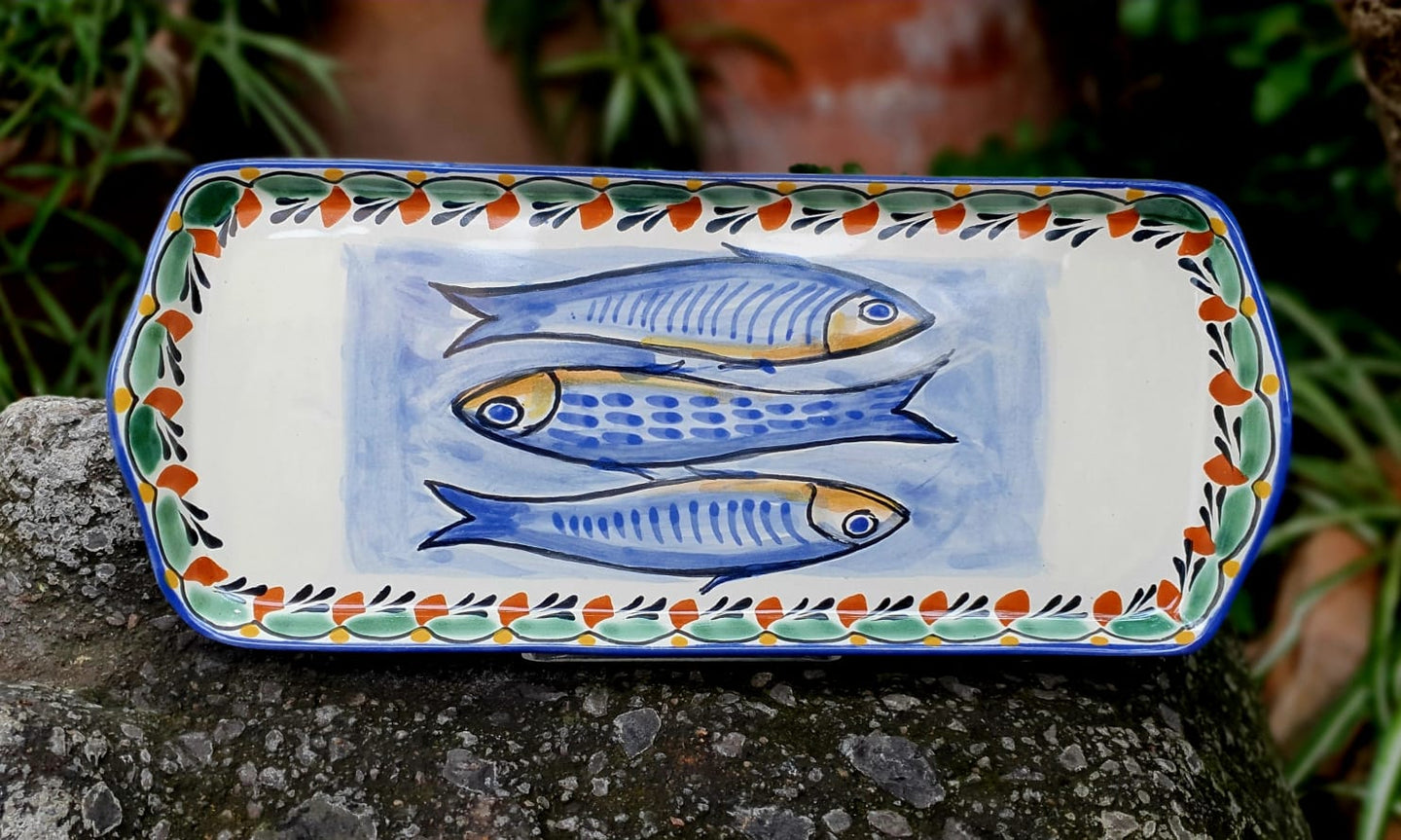 Sardines Tray 13.4in x 5.5in W MultiColors