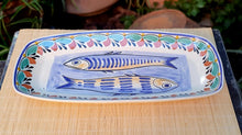Sardines Tray Mini Rectangular Platter 14.6 X 7.1 in MultiColors