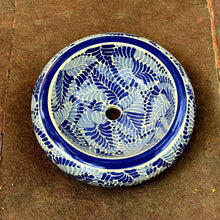 Dona Sink milestone pattern blue and white