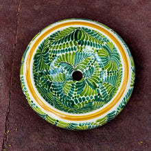 Dona Sink Milestone Pattern two greens colors