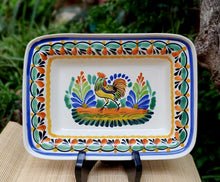 Rooster Rectangular Bowl 11*7.9" MultiColors
