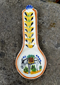 Donkey Round Spoon Rest 3.7*9.1" MultiColors