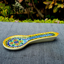 Flower Round Spoon Rest 9.1 x 3.7 in - Happy Borders MultiColors