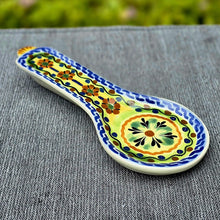 Flower Round Spoon Rest 9.1 x 3.7 in - Happy Borders MultiColors