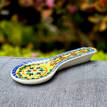 Flower Round Spoon Rest 9.1 x 3.7 in - Happy Borders MultiColors