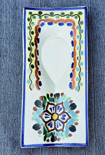 Flower Spoon Rest 10.6 x 5.2 in Set of 2 - Happy Borders MultiColors