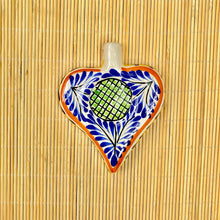 Ornament Heart Flat Set of 6 MultiColors