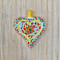 Adorno Corazón Plano Multicolores