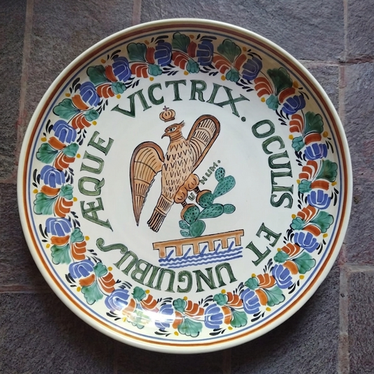 Decorative Mexican Eagle Platters MultiColors