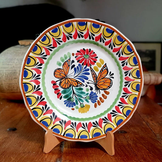Monarch Butterfly Flower Shape Plate MultiColors