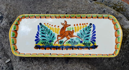Deer Tray 13.4in x 5.5in W MultiColors