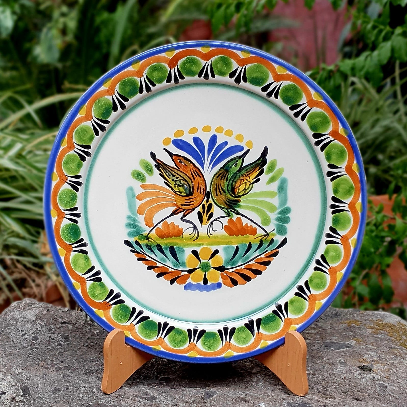 Mexican Ceramics Love Birds Plate tableware tabledecor Mayolica