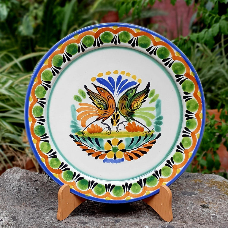 Mexican Ceramics Love Birds Plate tableware tabledecor Mayolica