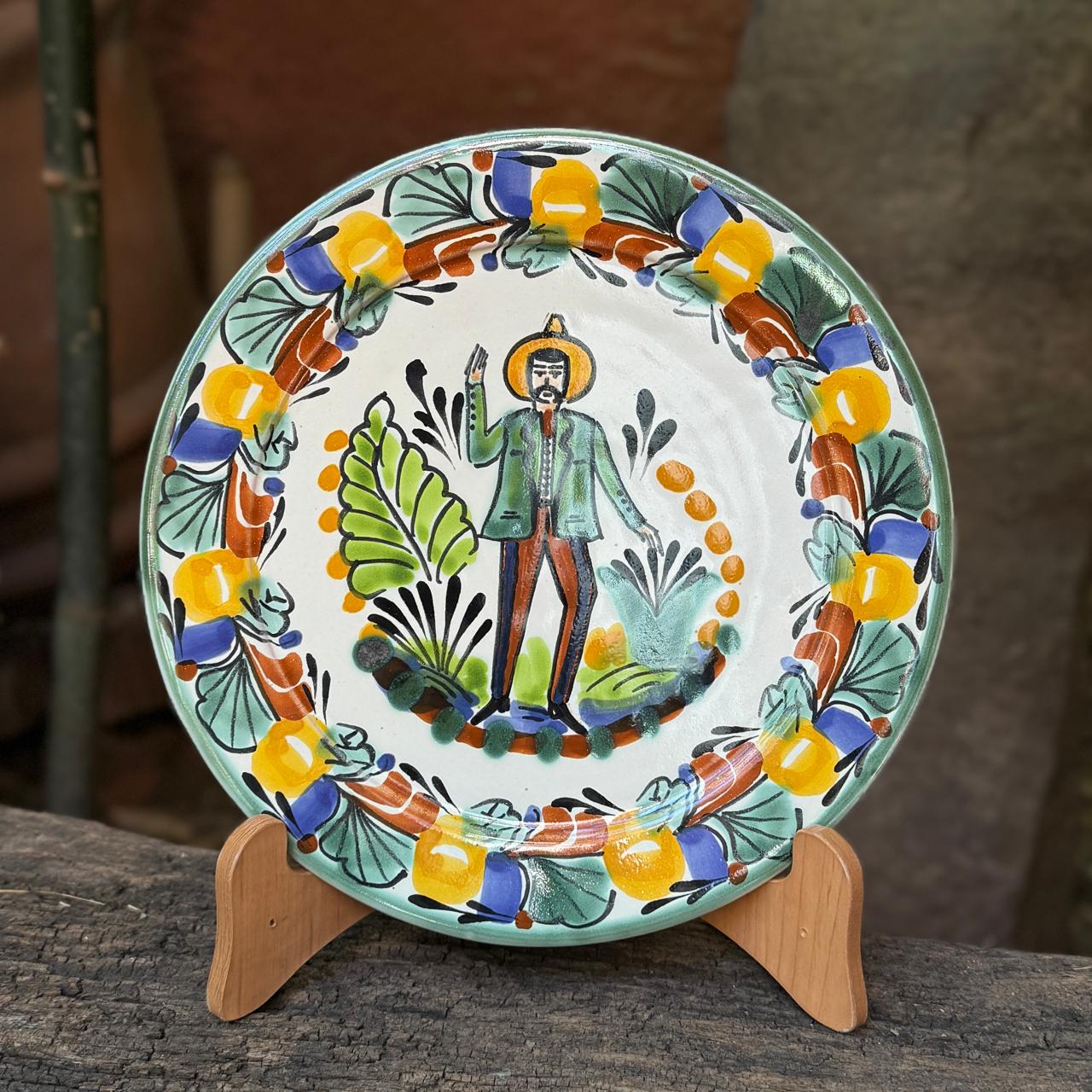 Mexica Dish Charro Plates Talavera / Majolica Mexico handmade