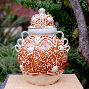 Decorative Small Vase w/strawberries 11.8 in H Milestones Pattern